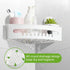 LUXEAR Corner Shower Caddy, Suction Cup No-Drilling Removable Basket for Bathroom Storage, Waterproof & Rustproof