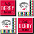 Kentucky Derby Party Supplies, Horse Race Cocktail Beverage Napkins, 32 Count