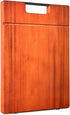 LUBAN Mahogany Wood Cutting Board, Thickened & Large with Handle, Premium Sustainable Wooden Chopping Board (14x9.5x1.1