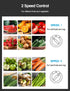 Qcen Juicer Machine - 500W Centrifugal Juicer Extractor with 3” Feed Chute for Fruit Vegetable (Black)