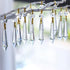 15pcs 60mm H&D Large Clear Crystal Chandelier Icicle U-Drop Prisms Lamp Parts Brass Connectors