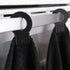 Ritz Premium Hook and Hang Towel, 2-Pack, 18" x 28", Durable Rubber Hook, Super Soft Hand Cloths, Black