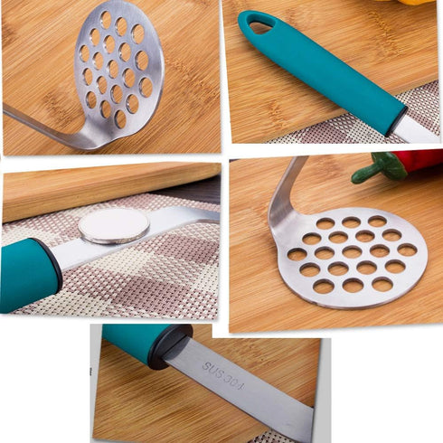 Mashed Small Potato Masher, 304 Stainless Steel Bean and Potato Masher