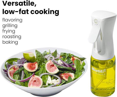 5.1 oz (150ml), (FS630 Mistifi Glass Oil Sprayer/Mister fl For Cooking Oil, Olive Oil, Soy Sauce, Vinegar, Non-Aerosol