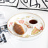 Counter Spsyrine Decorative Serving Tray with Handles, Lacquered Coffee Table Tray for Ottoman, Round Waterproof