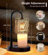 GOIUEDBZ Dimmable Candle Warmer Lamp Electric Timer: Candles Warming Lamps - Height Adjustable Burner Jar - No Flame