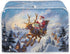 Santa Claus Deer Toaster Covers - 2 Slice Christmas Kitchen Dustproof Decorative Accessories with Top Hook