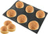 Bluedrop Silicone Bun Bread Form, Round Shape Bread Tray, Perforated Bakery Molds