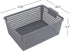 Farmoon Grey Plastic Weave Organizer Basket, 3 Packs of Plastic Storage Baskets