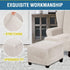 ADPON Square Velvet Ottoman Covers Ottoman Slipcover Square Footstool Protector Covers Storage Stool Ottoman Covers