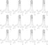 Super Z Outlet 12 Pack Plastic Easels, Clear Display Stands for Photos, Place Cards, and Collectibles (8 Inches)