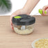 Multi-Function Manual Food Chopper & Processor, Vegetable Shredder & Garlic Press, Ideal for Onions, Peppers & Fruits
