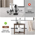 14in, Boulphia Shower Foot Rest Acacia Wood Shower Stool for Shaving Legs (Walnut)