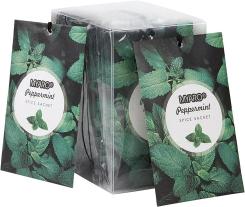 MYARO 12 Packs Peppermint Potpourri Bags, Long-Lasting Drawer Fresheners and Closet Sachets for Home Fragrance