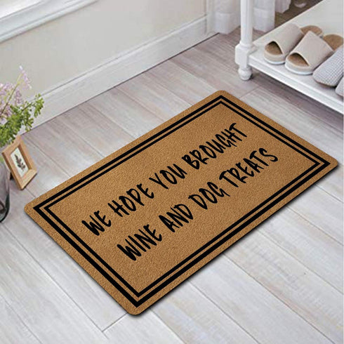 Welcome Mat with Non-Slip Rubber Back - 18" x 30", Funny Doormat for Entrance Way, Personalized Home Decor