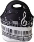 Wrapables Insulated Neoprene Lunch Bag with Musical Notes Design
