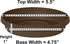 Bloem Terra Plant Saucer Tray for Planters, 3-6" Chocolate Brown