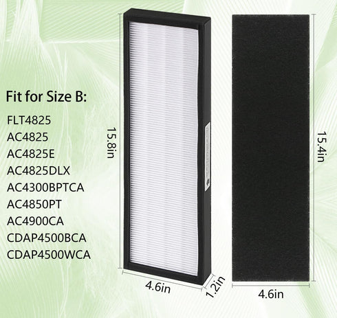 Air Purifier Filter B for FLT4825, Replacement Filter for AC4300, AC4825, AC4850, AC4900