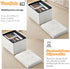 17" 13" 13" Storage Ottoman Foot Stool,Faux Teddy Tufted Foot Rest, Space Saver Chair with Storage,Ergonomic Stool
