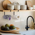 Tumbler Lid Organizer, Horizontal Tumbler Lid Storage Hook for Up to 10 Lids, Space Saving Kitchen Organizer
