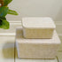 Felt Storage Bins Drawer Organizer Box for Junk, Stationery, Cosmetic, Makeup, Craft Jewelry Sorting (S, Oatmeal Bin)
