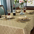 Jacquard Cloth Napkins, 20 x 20 Inch Flower Pattern, 4 Pieces for Restaurant Family Dinners, Weddings, Parties (Gold)