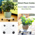 3 Packs 13.8 Inches Large Metal Plant Caddy with Wheels Plant Dolly Heavy Duty Rolling Plant Stand with Casters