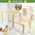 Vehomy Natural Wood Chicken Perch - Adjustable Roosting Ladder for Poultry