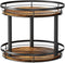 LAMU 12'' Wood Lazy Susan Spice Rack Organizer, 2 Tier Spice Organization