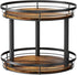 LAMU 12'' Wood Lazy Susan Spice Rack Organizer, 2 Tier Spice Organization