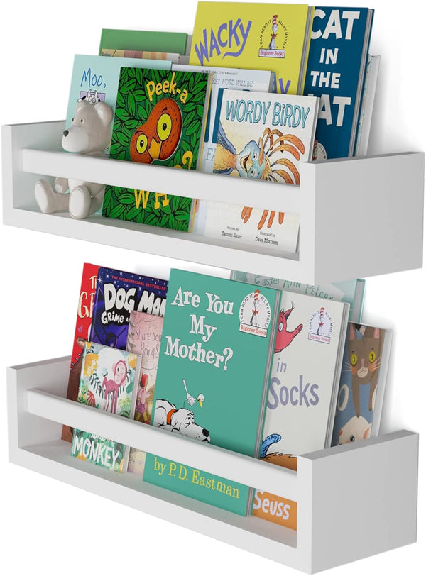 You Have Space Elba Floating Book Shelves for Kids Room Decor, Nursery