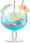 Final Touch Fishbowl Glass, Extra Large Unique Drinking Cup for Oversized Margaritas, 44 Oz Fun Drinkware