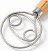 Danish Dough Whisk for Sourdough Bread 13 Inch Bread Whisk with Wooden