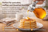 EHOMEA2Z 14 oz (1, 14 Oz) Glass Honey Dispenser, Syrup Dispenser with Metal Top, Maple Syrup Dispenser for Kitchen