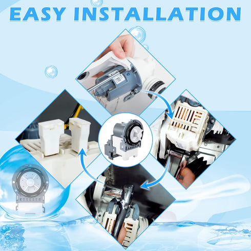 New Washer Drain Pump DC31-00054D for Samsung Washing Machine Models WA4, WA5, WF2, WF3, WF4, WF5