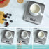 Digital Kitchen Scale - Food Scale for Meat Baking Weight, Up to 11 lb (1g-5KG), Silver Stainless Steel with LCD Display