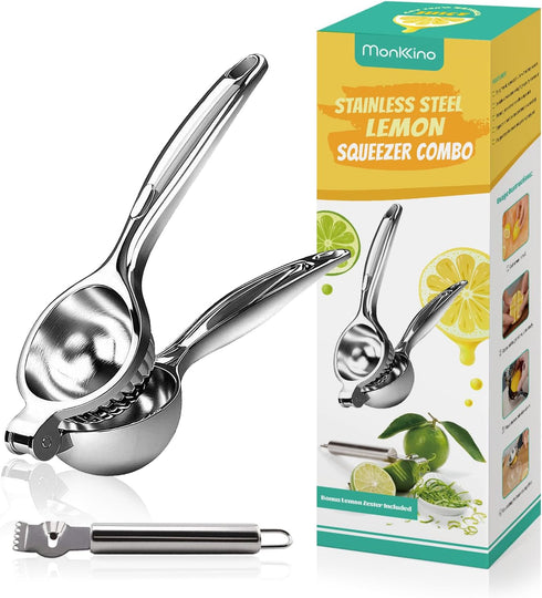 Lemon Squeezer Juicer, Handheld Citrus Juicer, Metal Lemon Press, Lime Squeezer Bar Tool, Manual Citrus Press