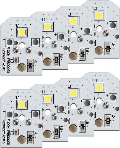 2024 Upgraded WR55X11132 Refrigerator LED Light Assembly Replacement, 8-Pack for GE Refrigerator
