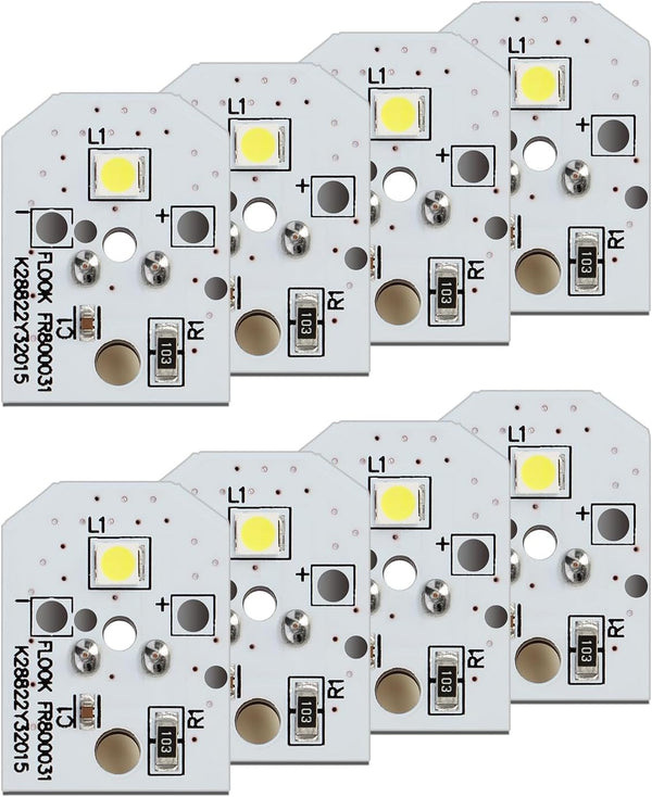 2024 Upgraded WR55X11132 Refrigerator LED Light Assembly Replacement, 8-Pack for GE Refrigerator