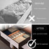Expandable Bamboo Drawer Dividers 8 Pack with Labels, Drawer Organizer for Kitchen, Clothes, Office, Bathroom
