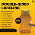 8 oz 24-Pack Mann Lake Refillable Hourglass Honey Jars | Plastic Containers with Yellow Flip-Top Lids | Empty Bottles