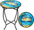 Weogot Patio Side Table, 14 Inch Weather Resistant Metal Side TableSide Table for