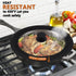 Universal Lid for Small Pots, Pans, Skillets & Frying Pan - Fits 6.5", 7" & 8" Diameter Cookware - Tempered Glass