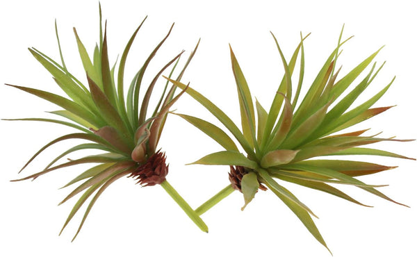 LJY 2 Pieces Realistic Artificial Faux Succulent Yucca Vera Plants for Home Garden Decoration