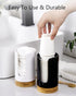 Ceramic Bathroom Cups Dispenser, 3-5 oz Disposable Paper & Plastic Holder for Countertop
