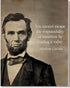 Abraham Lincoln Historic Quote Wall Art Decor, Unframed 16x20 Inch Poster, Motivational Print, Inspirational Gift