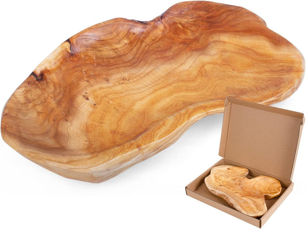 Natural Wood Fruit Bowl, Unique Handmade Serving Platter, Vintage Ring Dish, Hand Carved Artworks