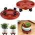 3 Packs 13" Large Plant Caddy with Wheels Rolling Plant Stands Heavy-duty Plastic Plant Roller Base Pot Movers Plant