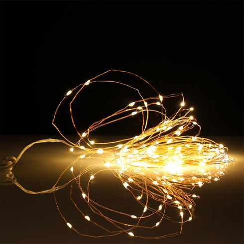 2 Pack 33ft 100 8 USB Fairy Lights, LED String Lights with Timer & Modes - USB Plug-in Indoor Mini Lights for Bedroom