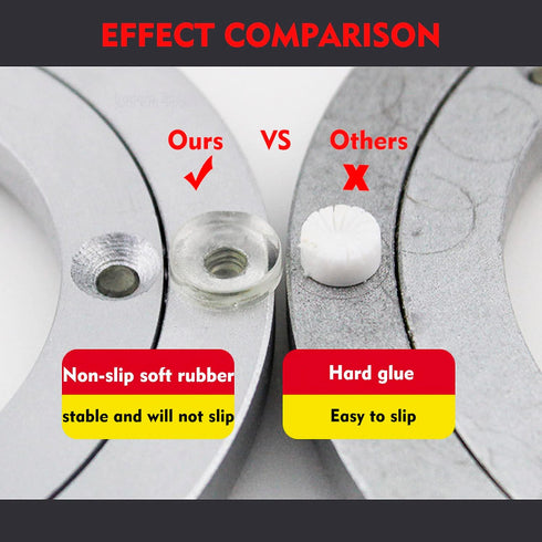 Heavy Duty Aluminium Alloy Turntable Bearing, 16" Lazy Susan Rotating Plate for Smooth Swivel Dining Table